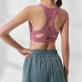 L Yoga Beauty Back Sports Bra Women Breathable Shockproof Gathered Running Vest Fitness Plus Size Bra