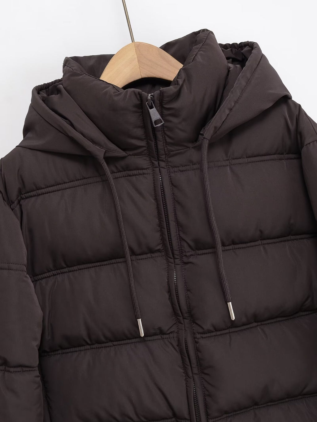 Women's short thick warm hooded cotton jacket Coat