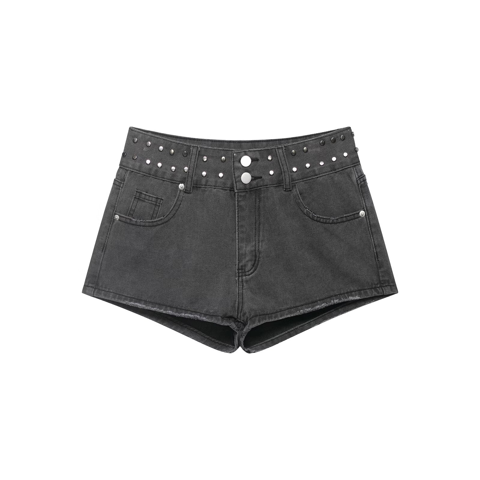 Women's low waisted star denim shorts
