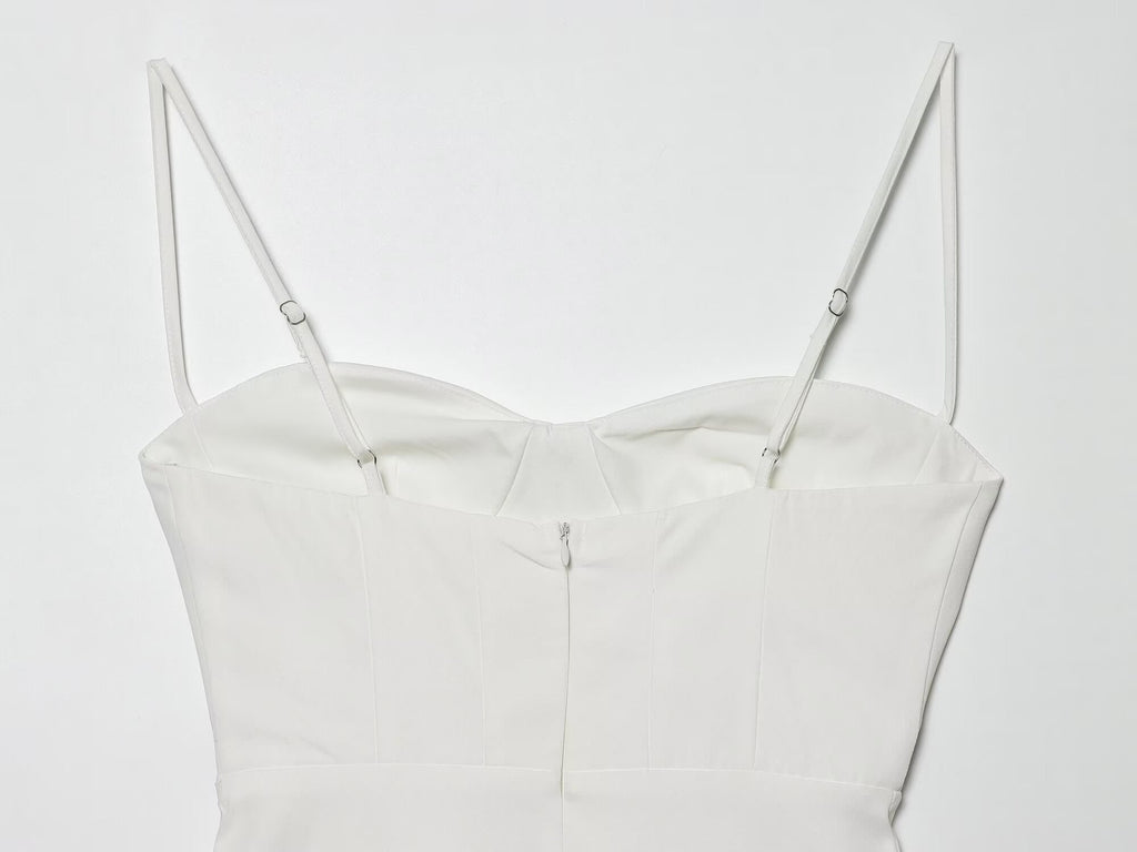 Women's slim backless suspender mini dress
