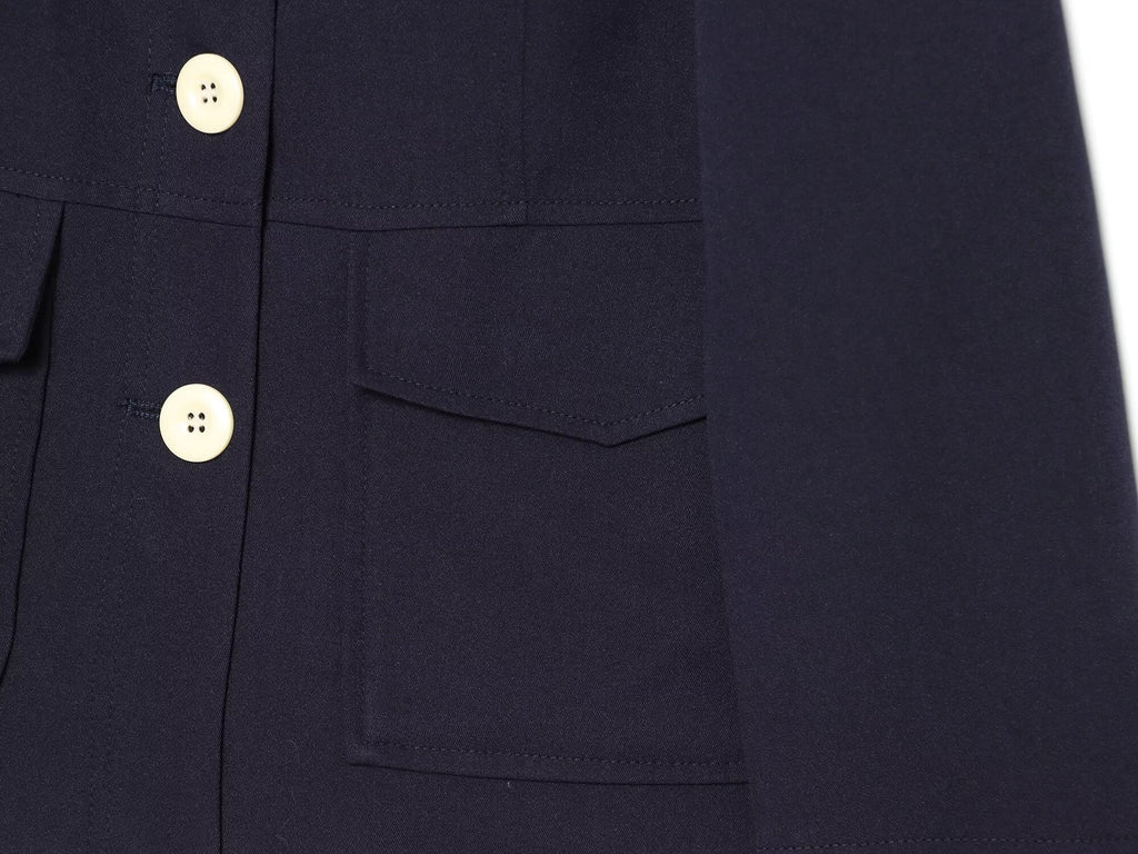 Women's contrasting button slim Blazer Coat