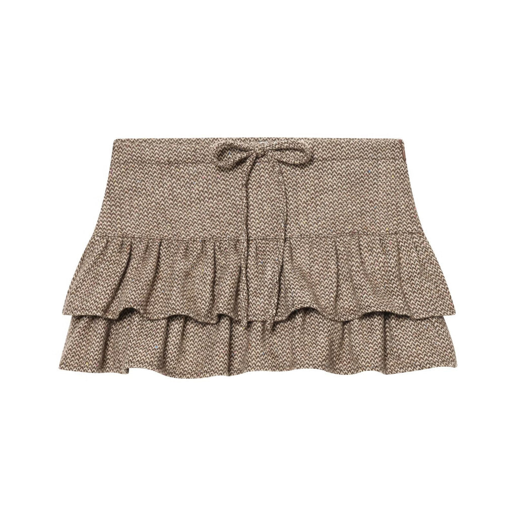 suit Women's 2 pieces standing collar herringbone diagonal jacket Coat +Skirts