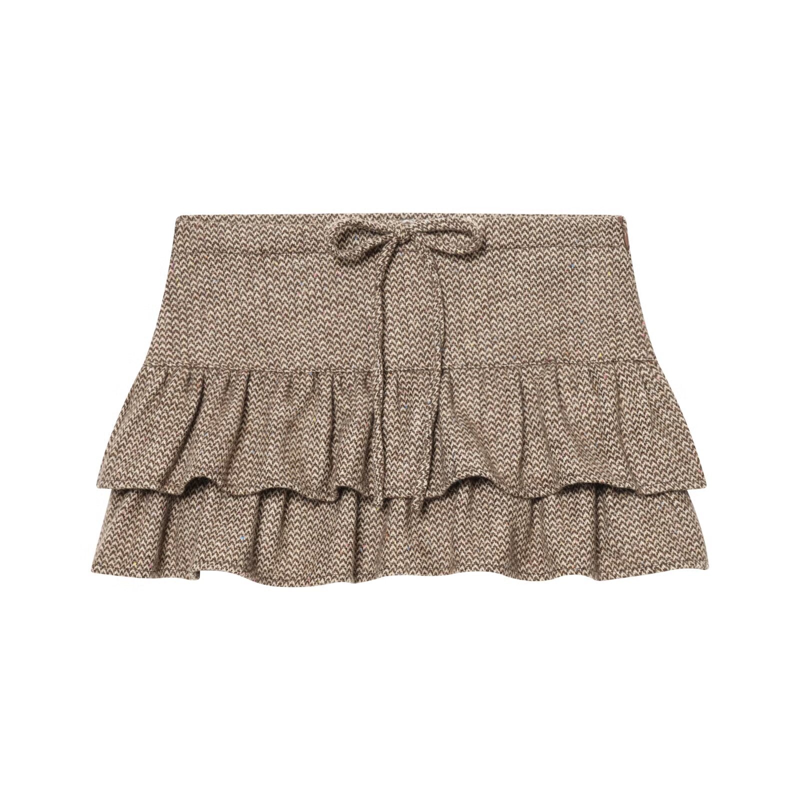 suit Women's 2 pieces standing collar herringbone diagonal jacket Coat +Skirts