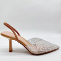New summer 2025 faux pearl slingback high heel sandals