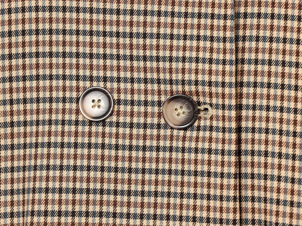 Women's plaid short double breasted Blazer Coat