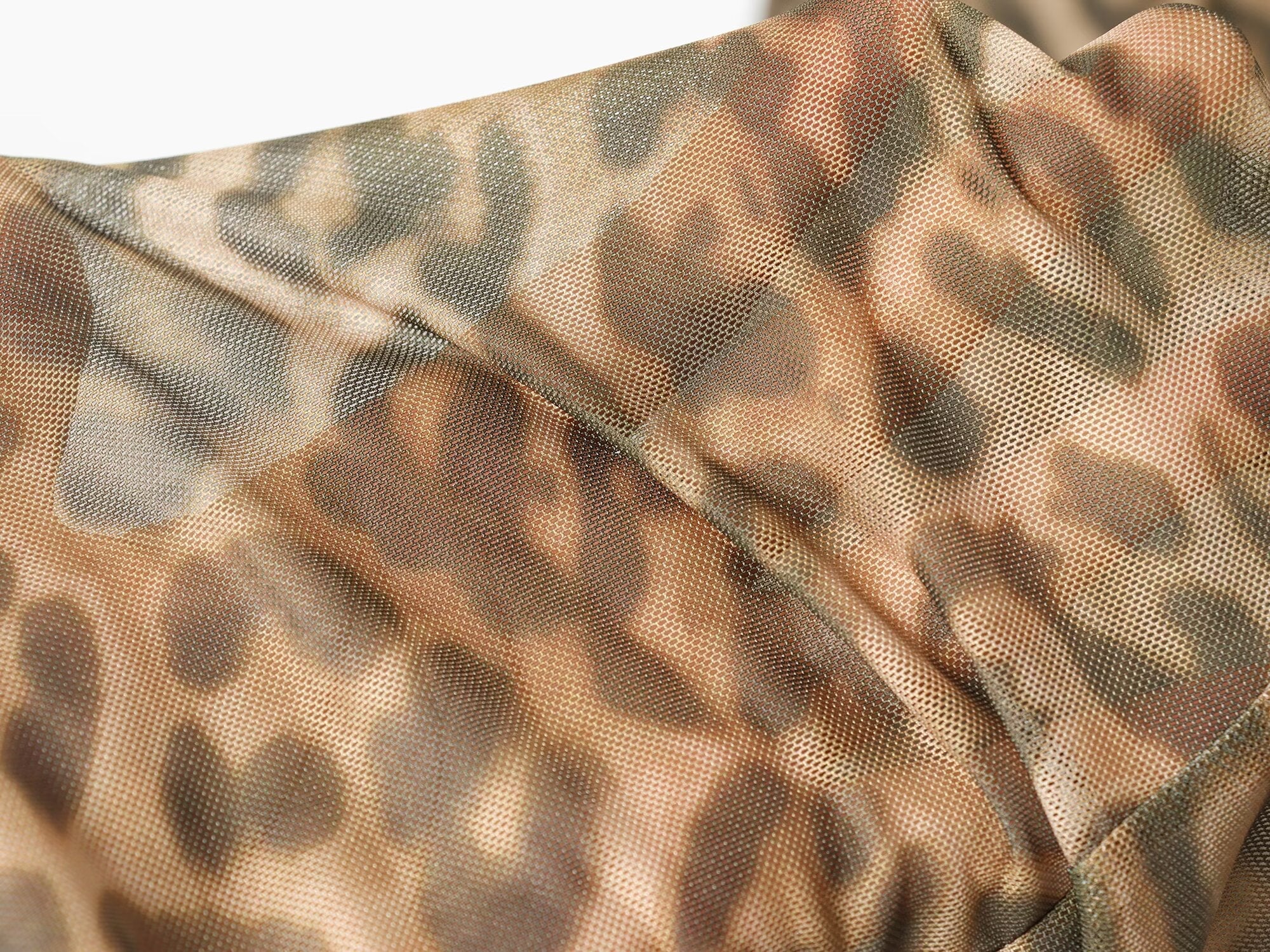 Women's animal print tulle suspender dress