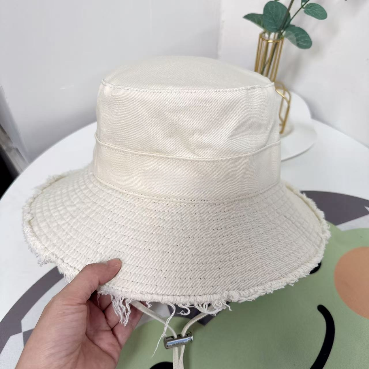 Women's new rope holiday sun protection basin hat burr fisherman's hat