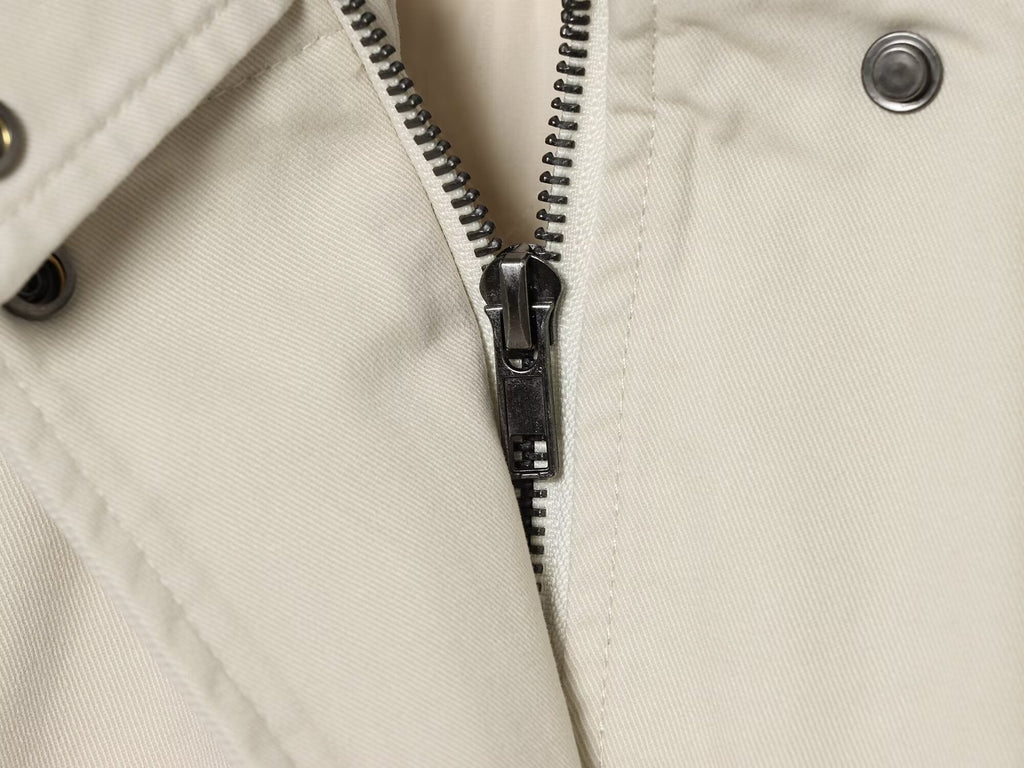 Women's standing collar elastic waisted cotton Coat