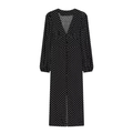 Women's long sleeved polka dot MIDI dress