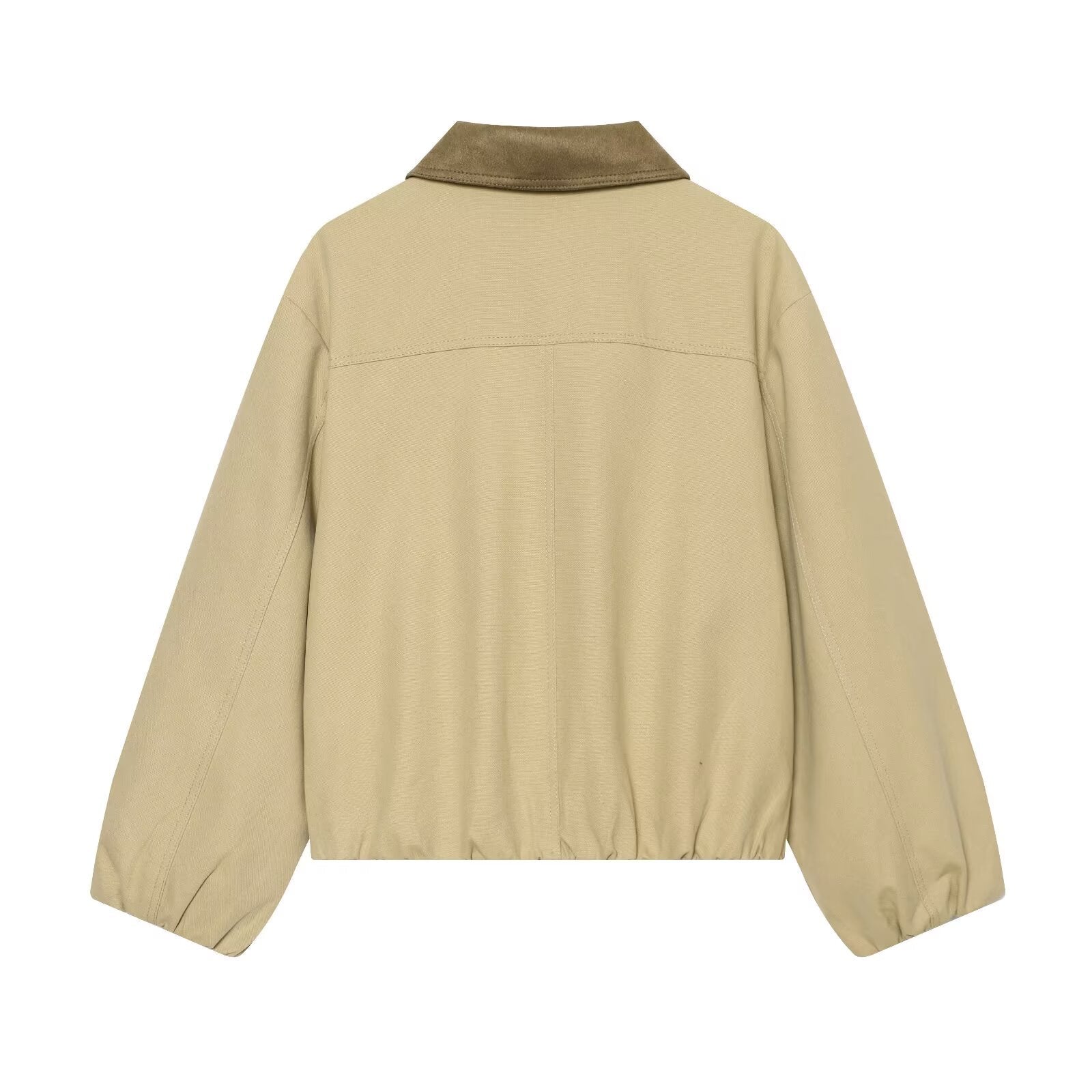 Women's patchwork lapel jacket Coat