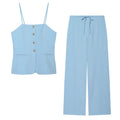 suit Women's 2 pieces strapless suspender top+Pants