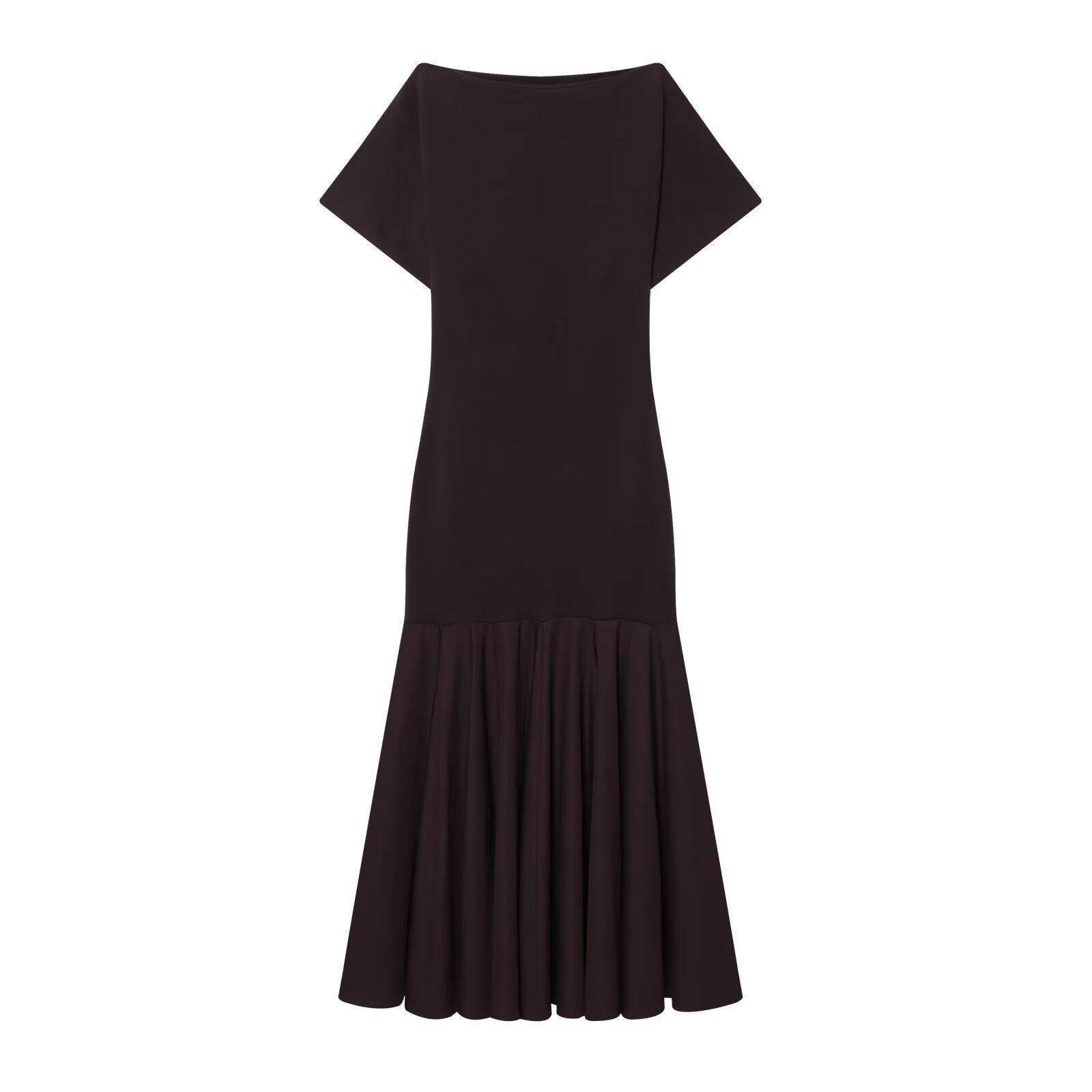 Women's slim short sleeved patchwork dress