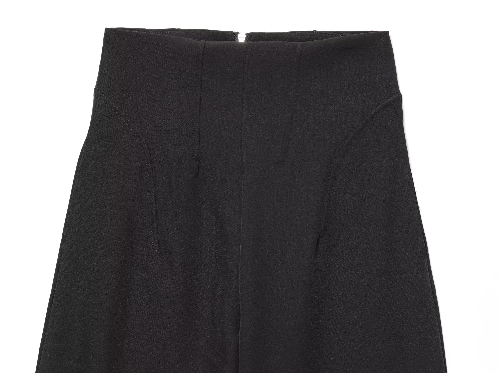 Women's comfortable loose high waisted zipper pants