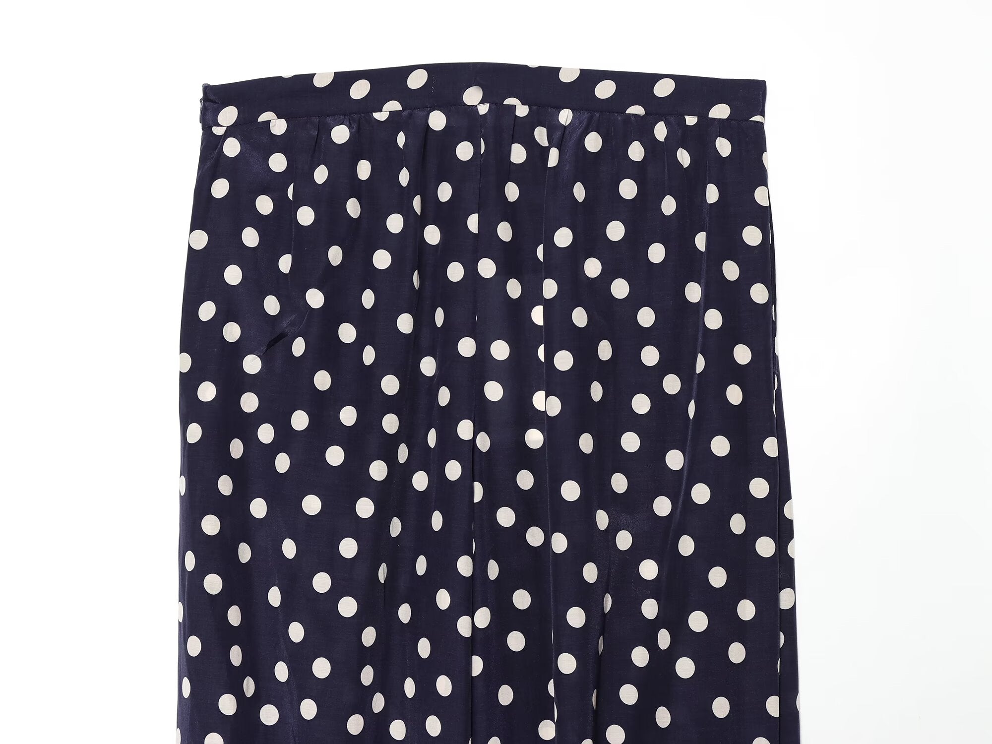 Women's bow decoration polka dot lantern pants
