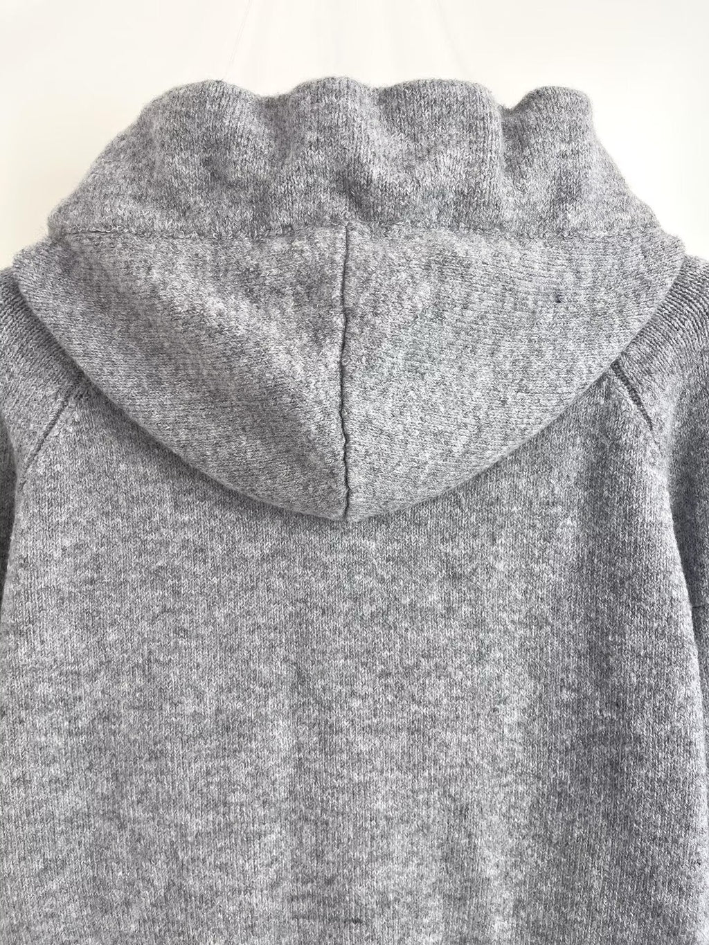 Women's bow decoration knitted hooded Coat