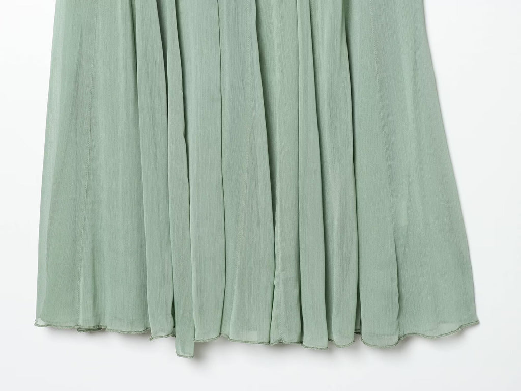 2026 Women's casual draped MIDI skirt