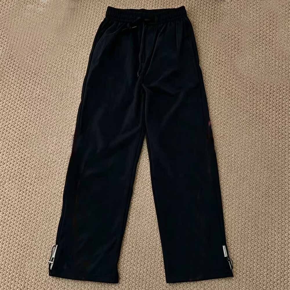 2026 new leisure elastic waist adjustable drawstring wide-leg pants