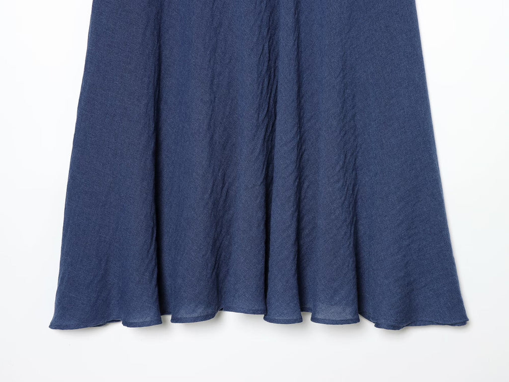 2026 Women's casual cape style draped MIDI skirt