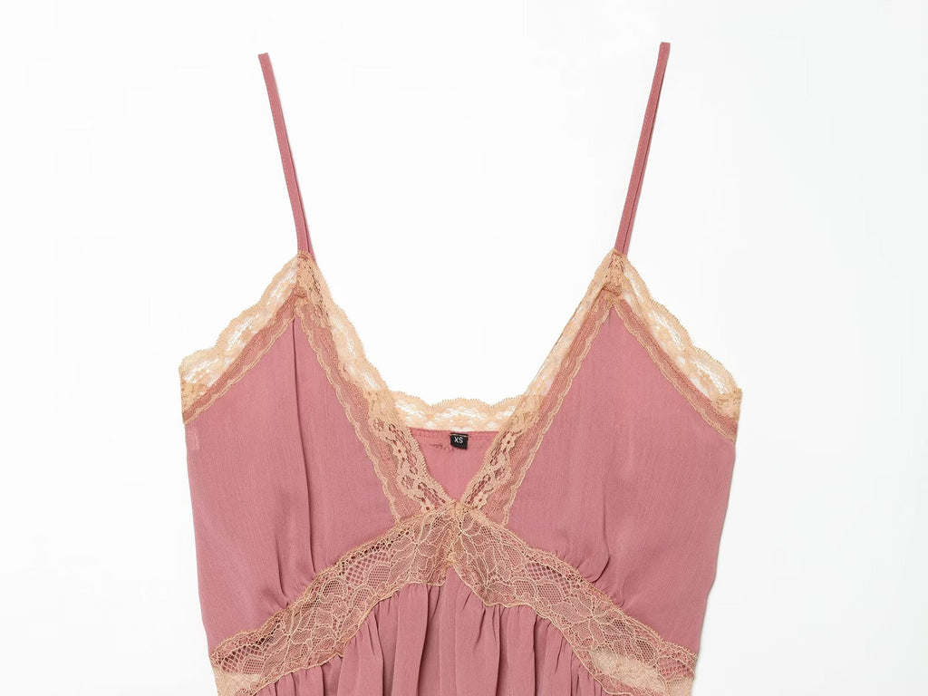 Women's lace suspender lingerie style top