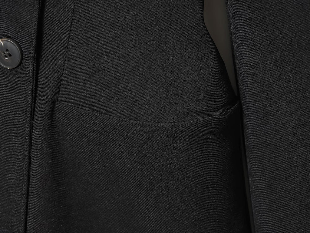 Women's new fashion black double breasted dress style suit jacket