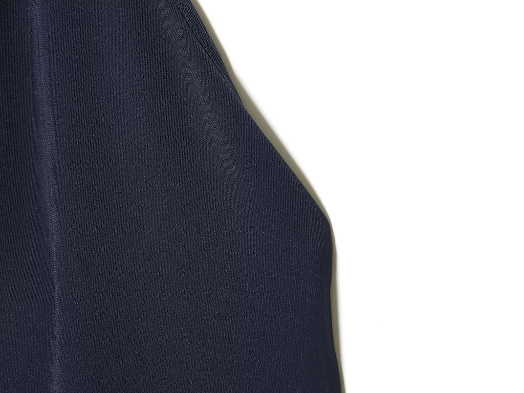 Women's backless draped halter neck dress