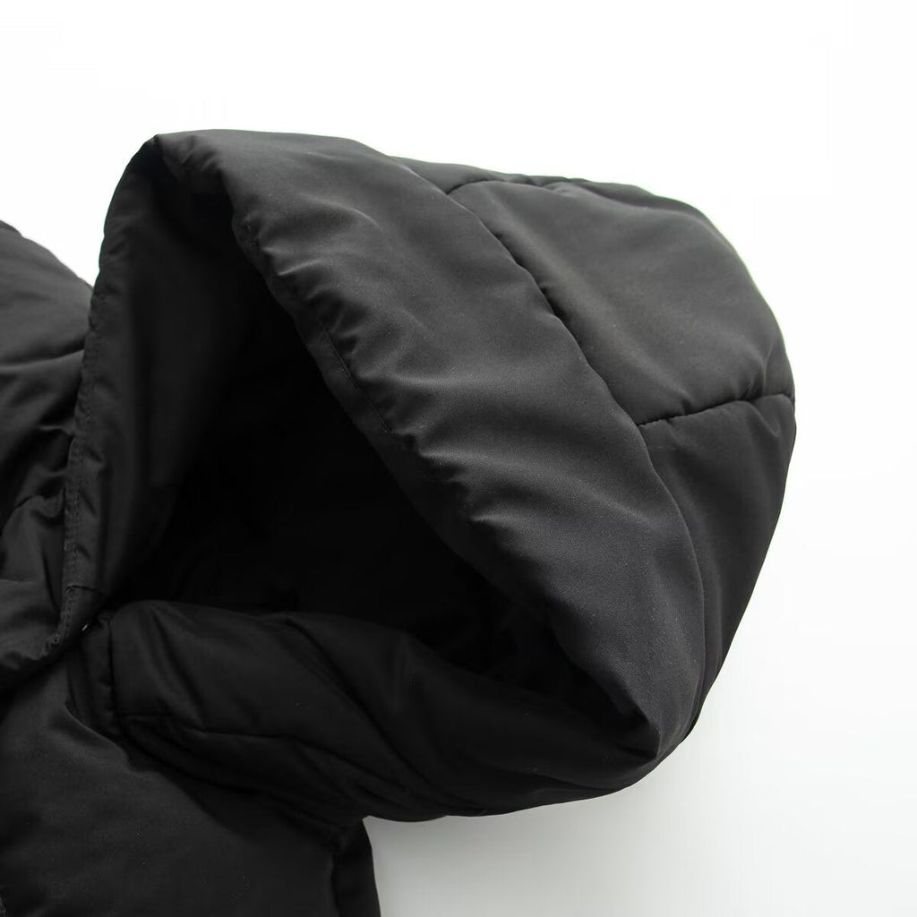 Women's thick hooded windproof cotton jacket Coat