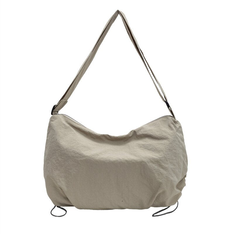 Women's New Joker Lightweight Messenger Bag Sports Fashion Canvas Bag Large Capacity Commuter Shoulder Bag