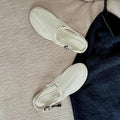 Women's 2025 Summer New Mesh Fabric Mesh Shoes Round Head Breathable Flat-bottomed Slippers and Sandals.