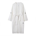 Women's new fashion with Belt round neck shirt style MIDI dress