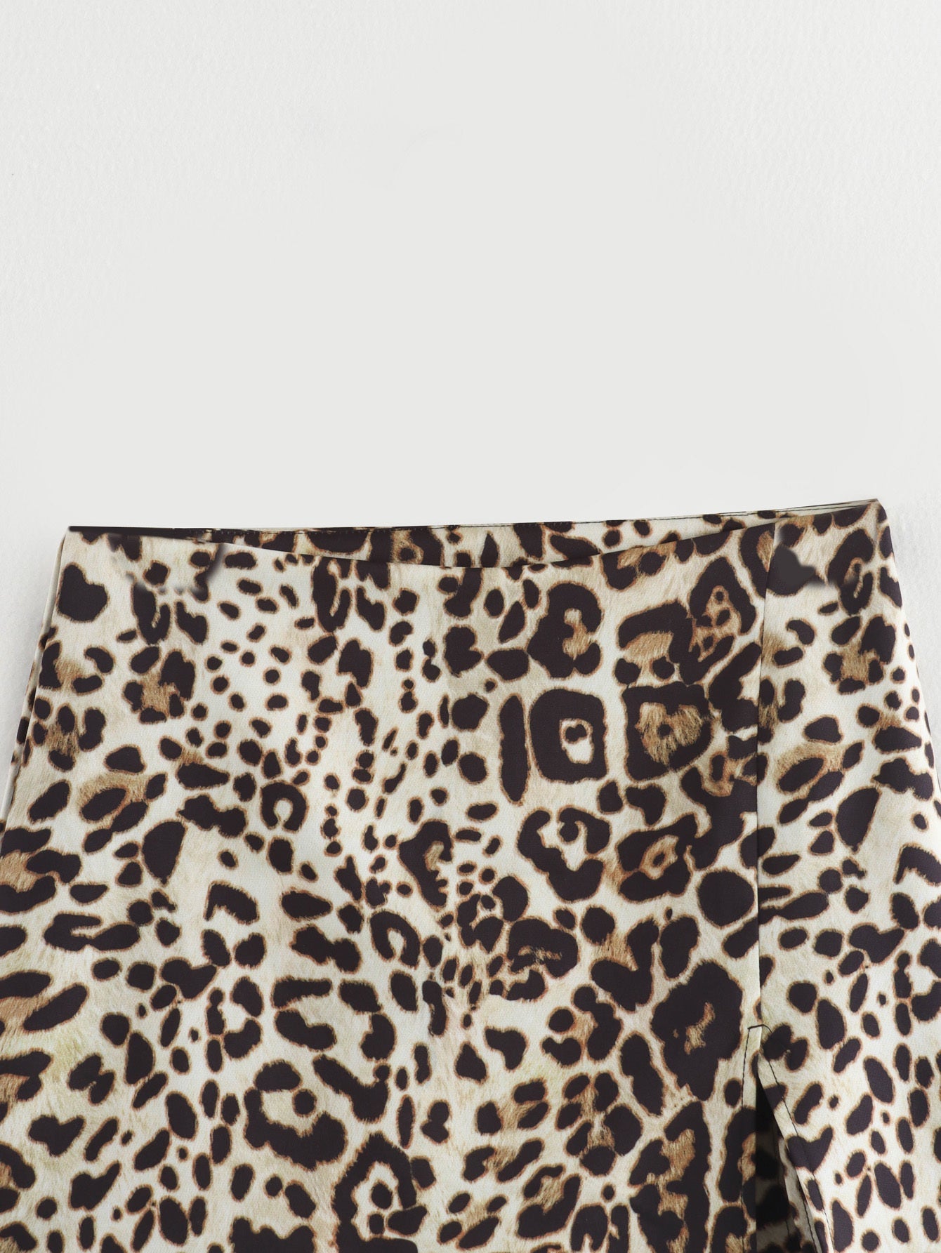 Women's Split design printed striped mini skirt