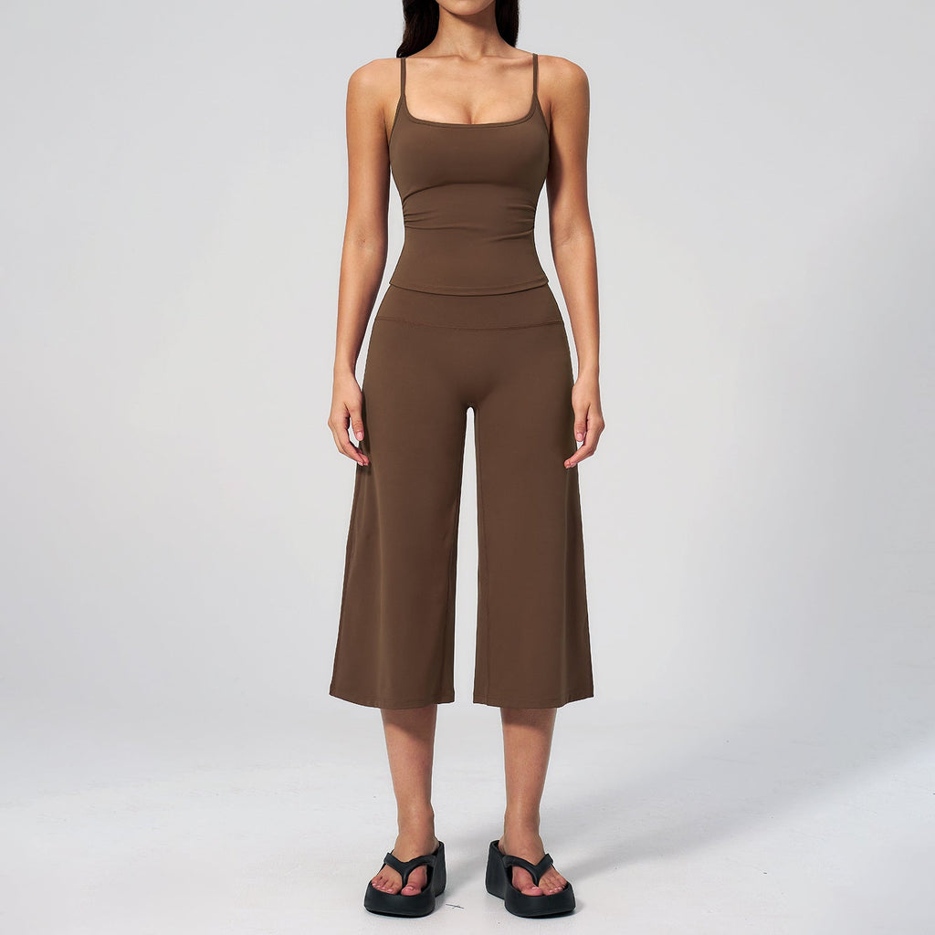 Women's new yoga vest quick-drying pants yoga suit