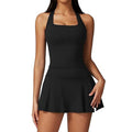 Women's New Tennis Skirt Suit Pocket Sportswear Two-piece Outdoor Running Tight Yoga Clothes