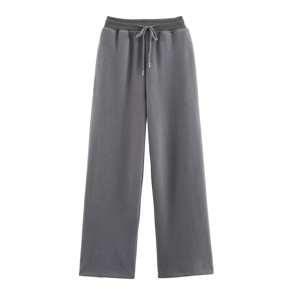 suit Women's 2 pieces ribbed soft texture hooded sweatshirt+Pants
