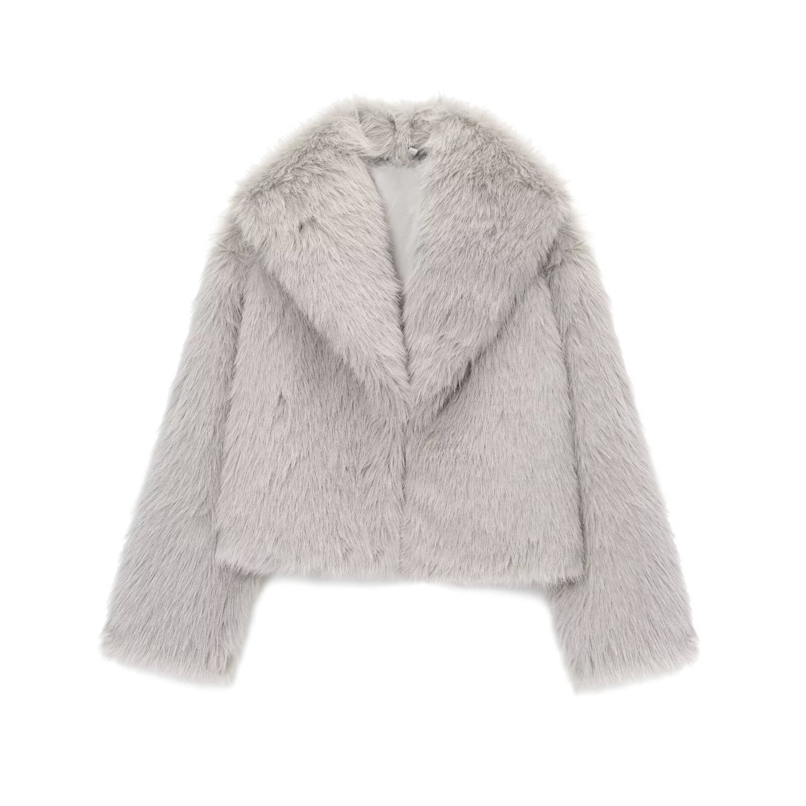 Women's fashion short imitation fur coat