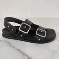 Women's New Casual Joker Rivet Decorative Flat-bottomed Beach Slippers Sandals