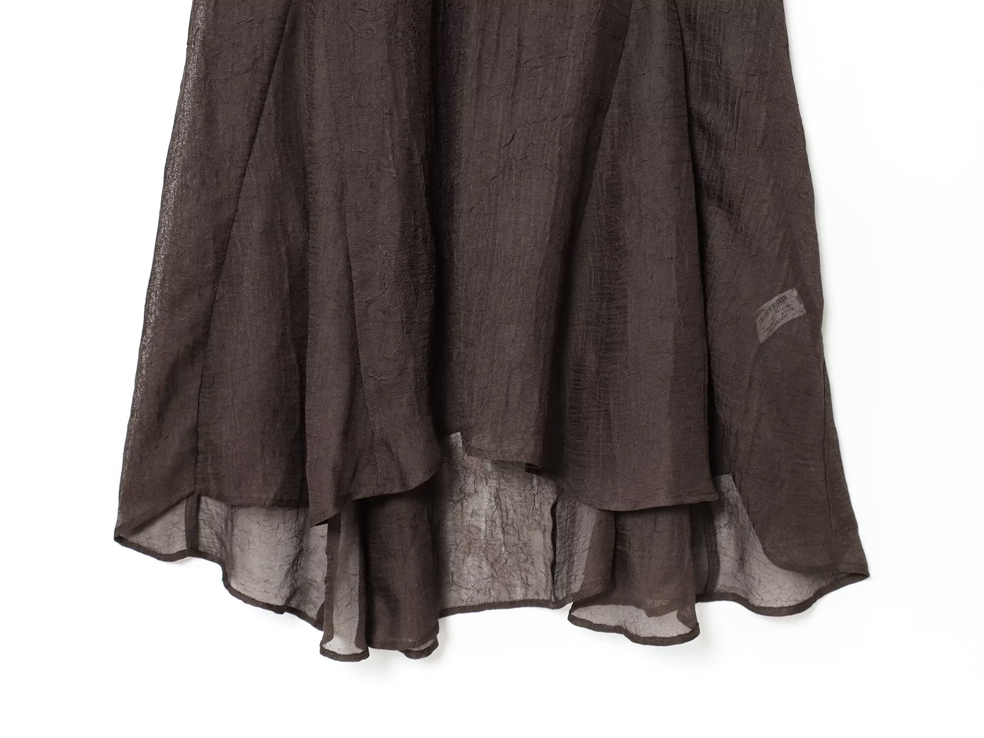 Women's new fashion with Belt loose semi transparent MIDI dress
