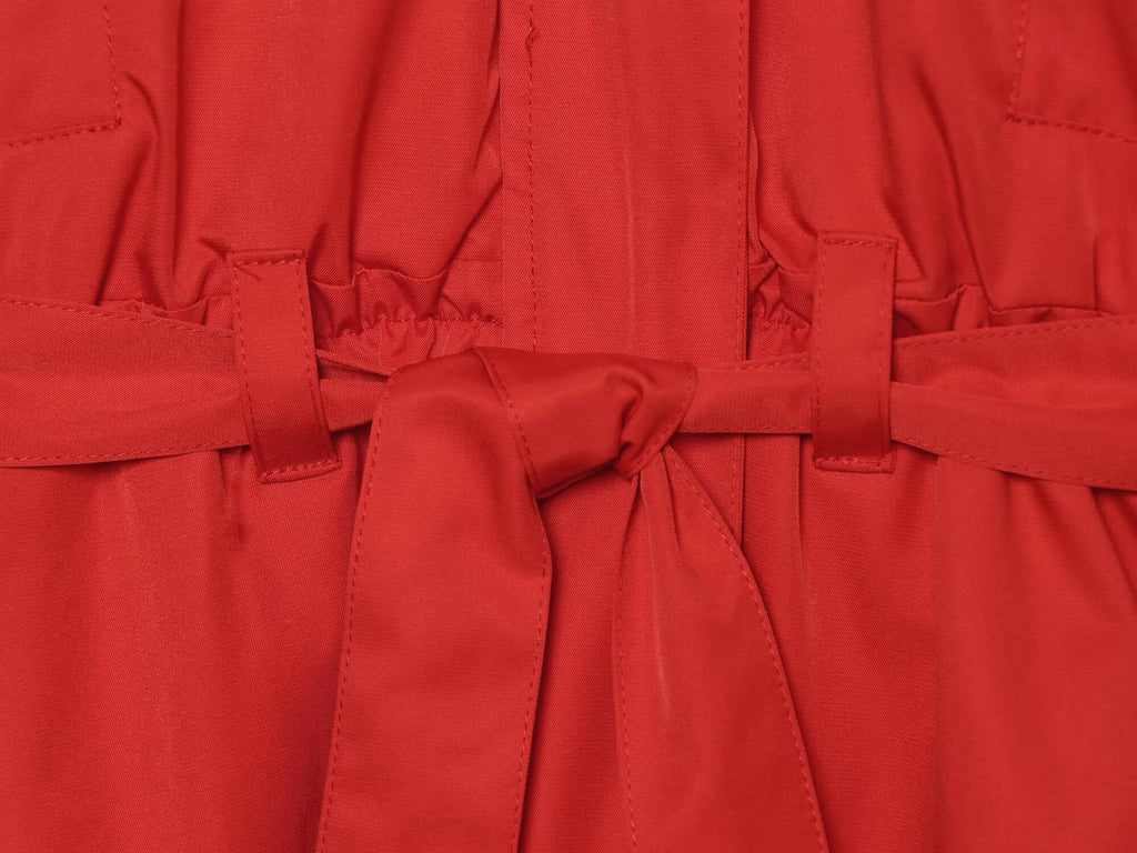 Women's with belt waterproof cotton jacket Coat