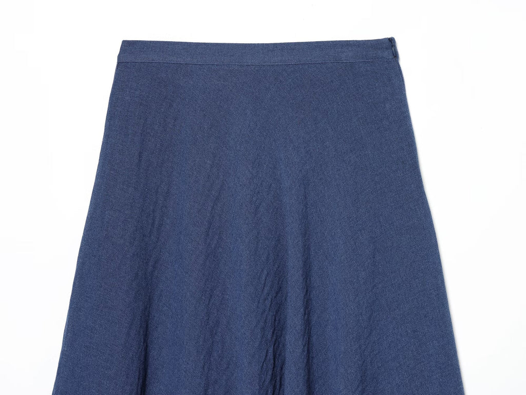 2026 Women's casual cape style draped MIDI skirt