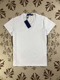 Women's New Fashion Joker Embroidered Pure Cotton Solid Color V-neck Slim T-shirt
