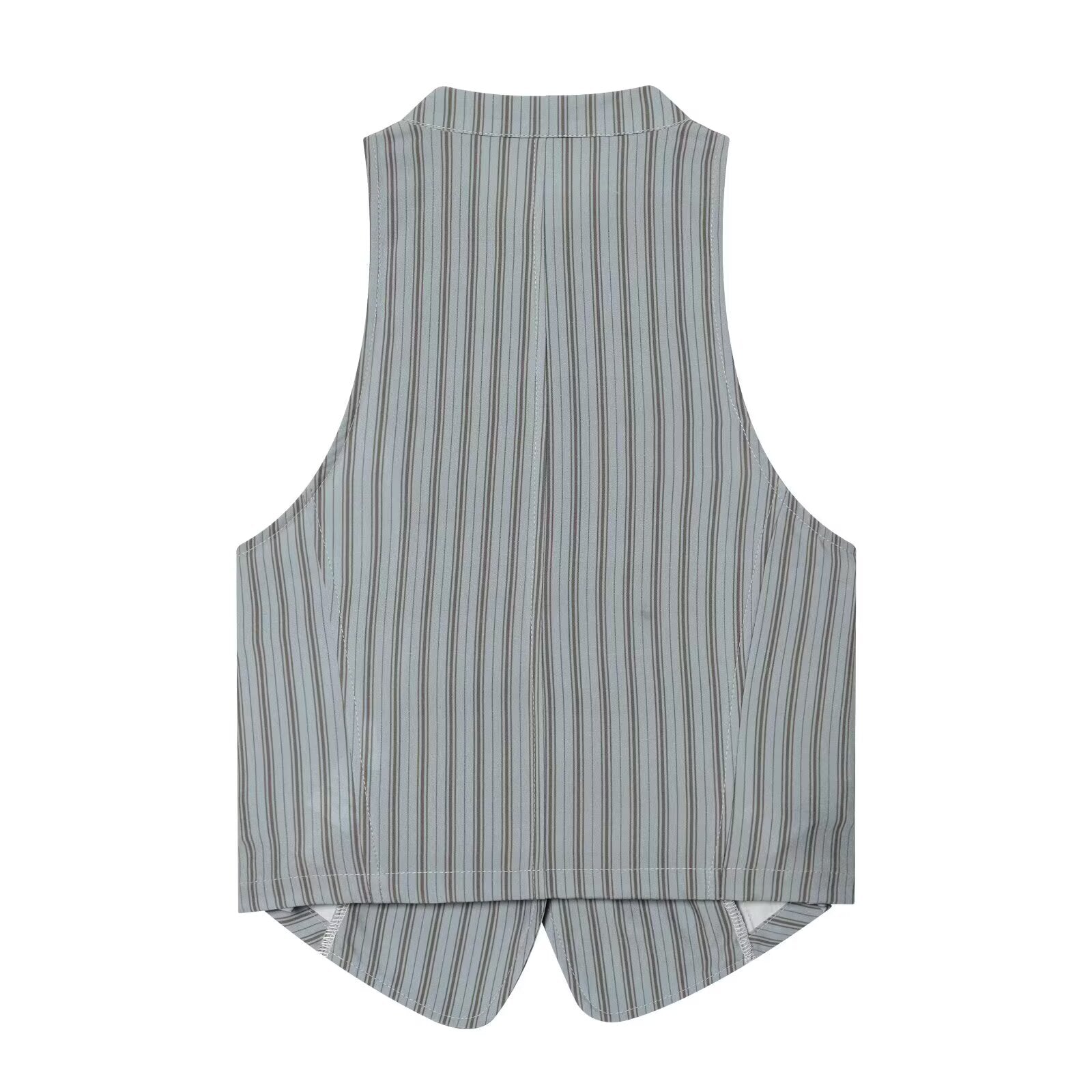suit Women's 2 pieces sleeveless striped vest+Pants