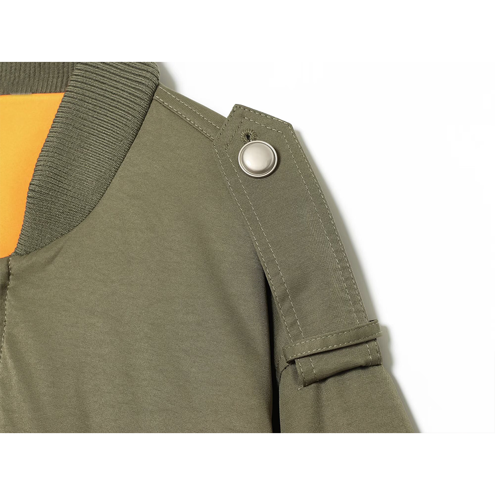 Women's trip strap decoration pilot jacket Coat