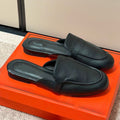 Women's new heel-less half slippers flat sandals and slippers