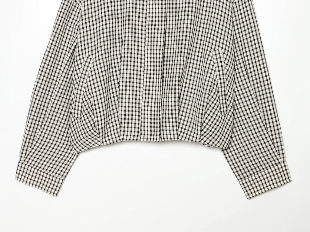 Women's checkered pilot jacket Coat
