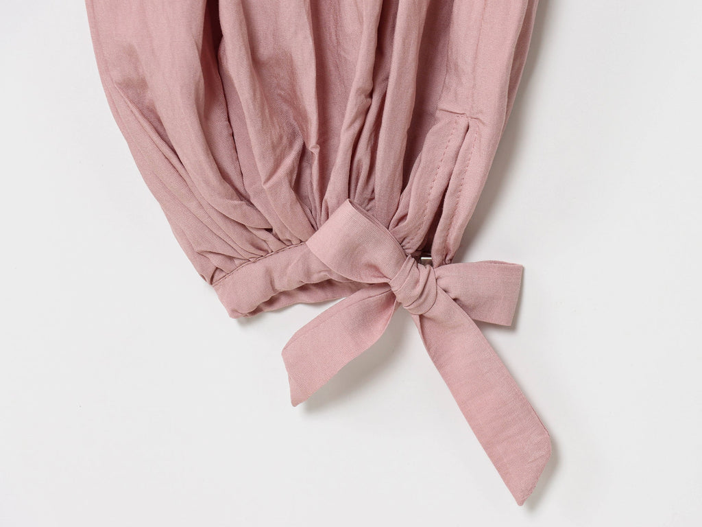 Women's new chic fashion bow decoration loose fluffy pants