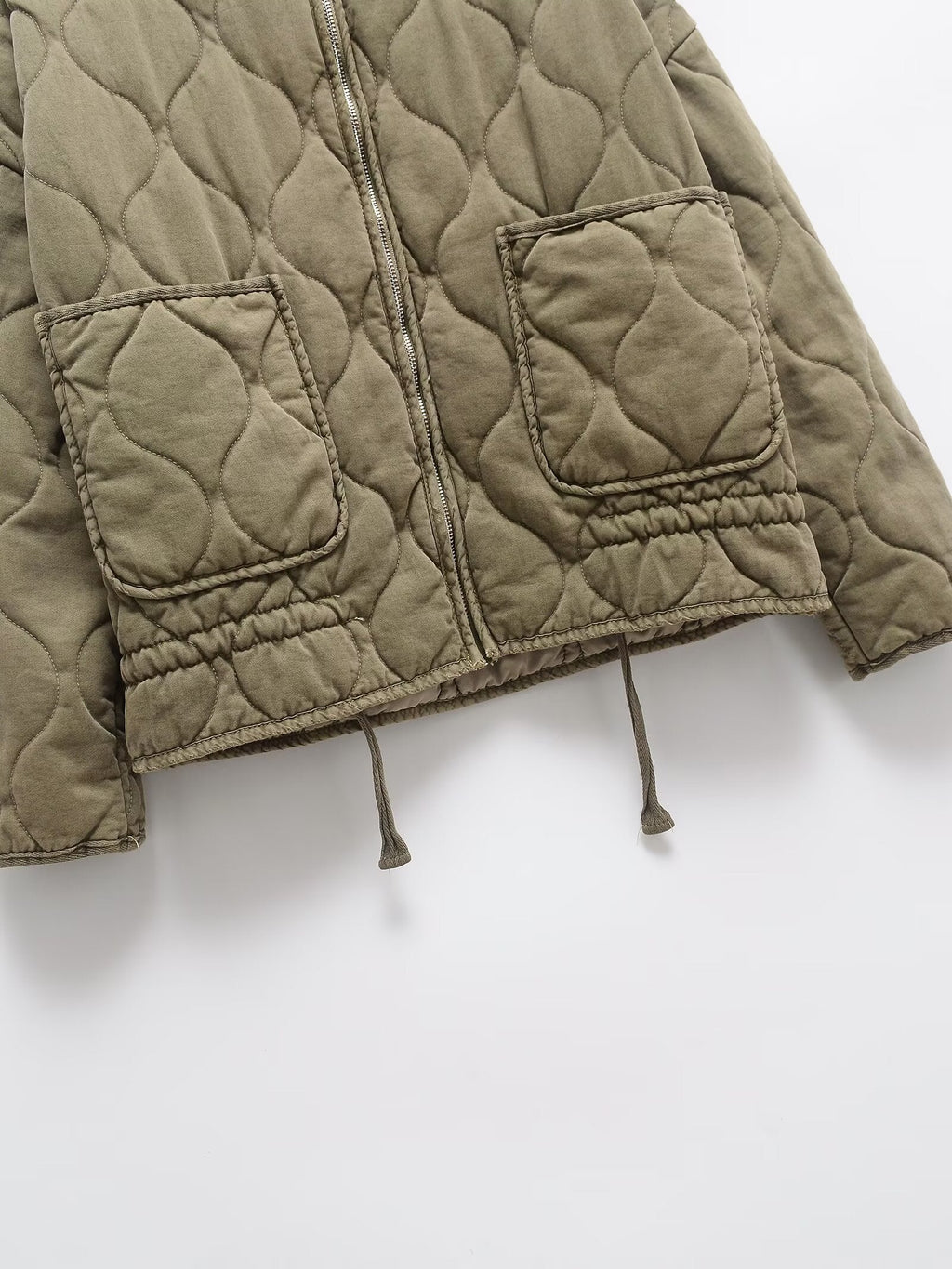 Women's winter loose warm standing collar cotton Coat
