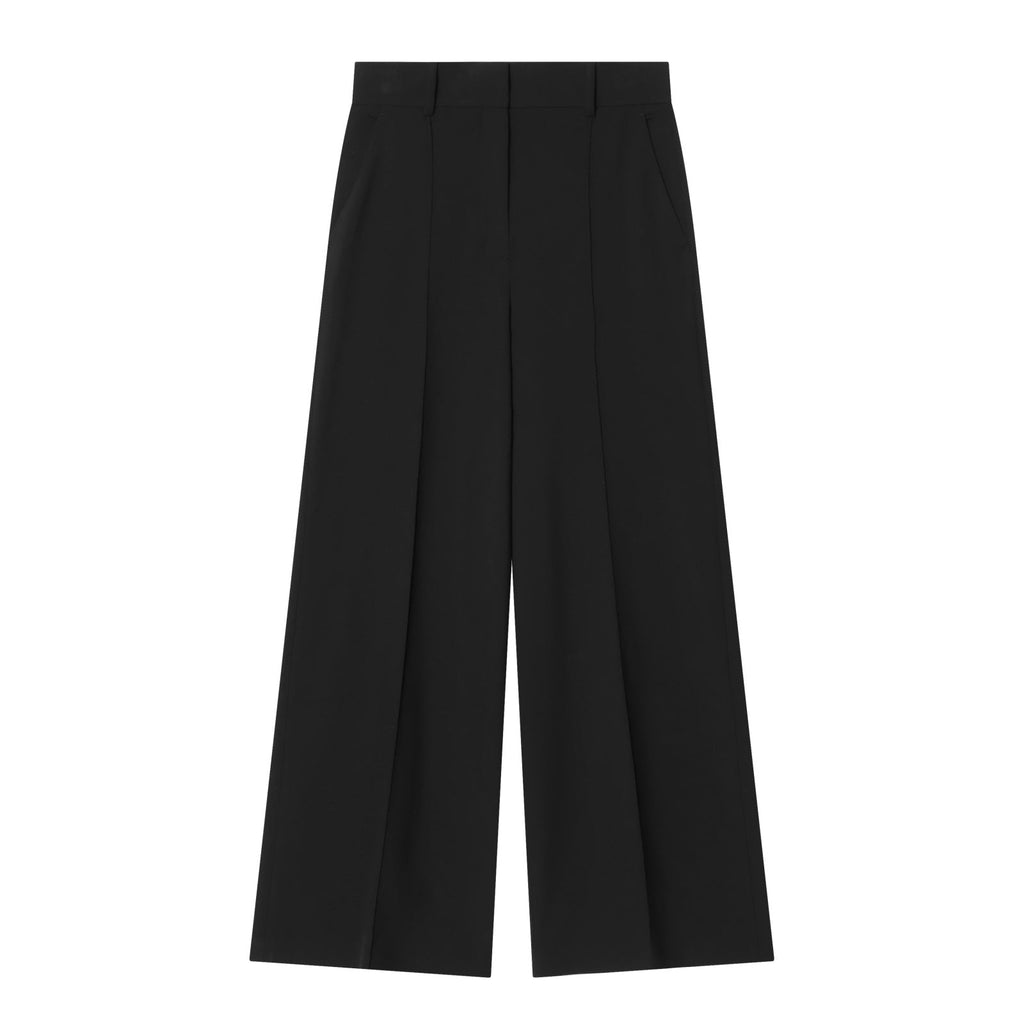 suit Women's 2 pieces black slim V-neck vest+Pants