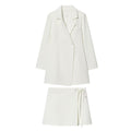 suit Women's 2 pieces waist cinched Blazer style dress+skirt