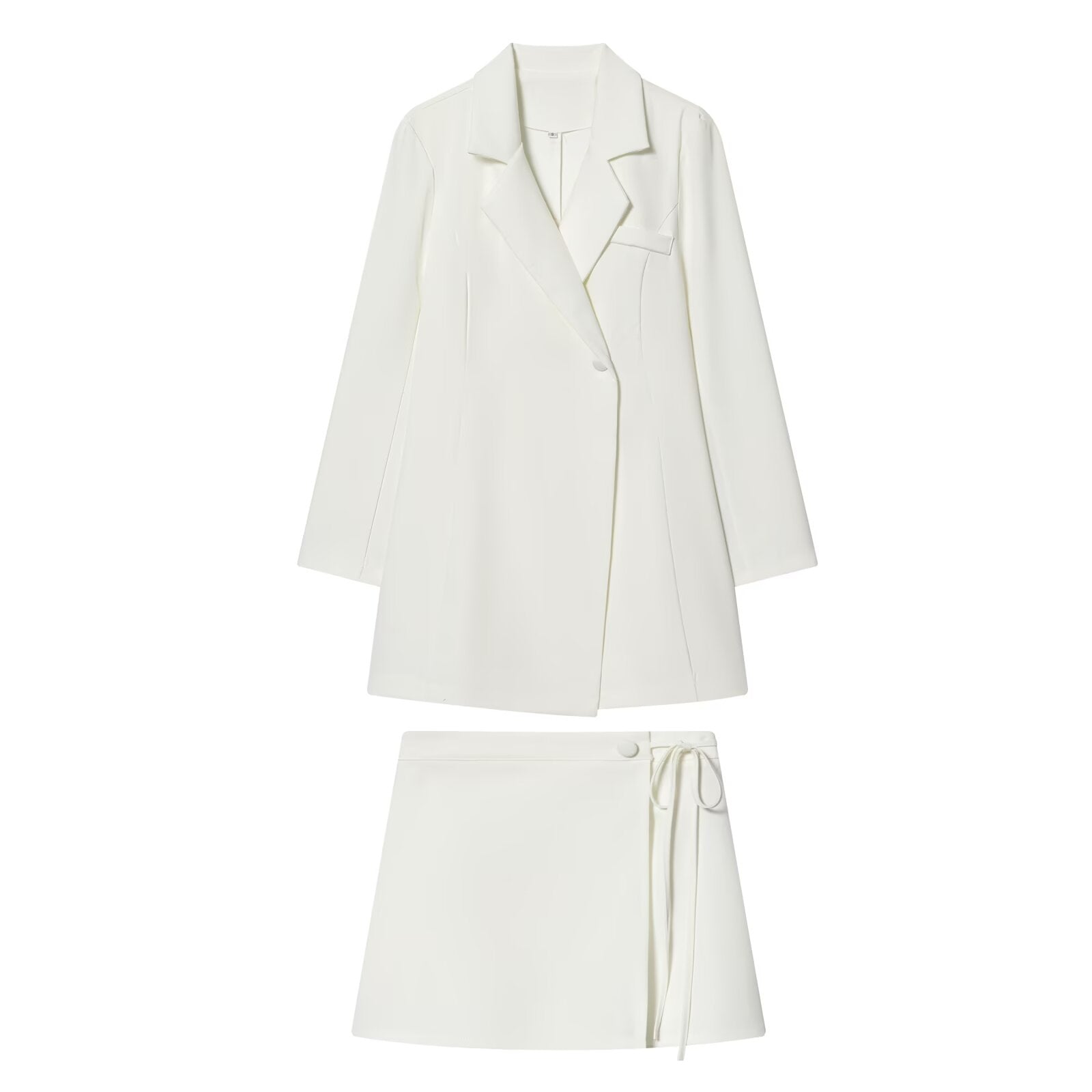suit Women's 2 pieces waist cinched Blazer style dress+skirt