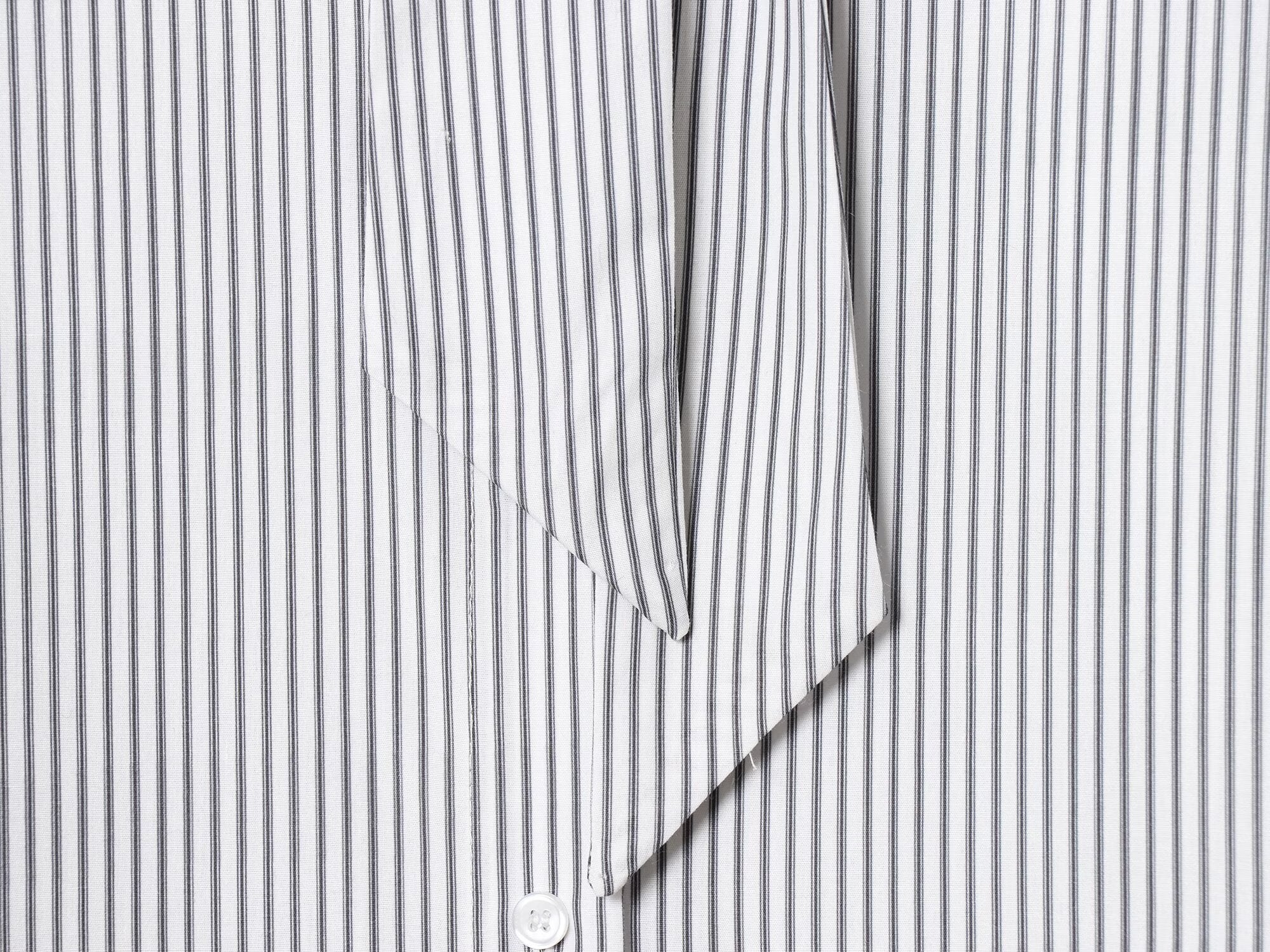 Women's New Scarf Decorative Striped Poplin Shirt
