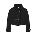Women's short double breasted jacket Coat